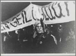 Demonstratie tijdens Heksennacht 1978