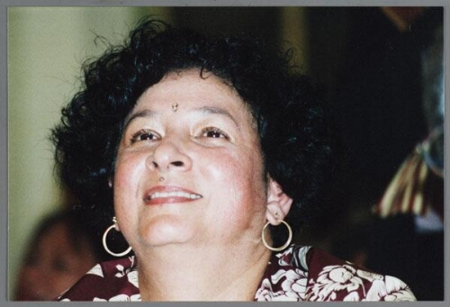 Tara Oedayraj Singh Varma tijdens haar 50ste verjaardag. 1998