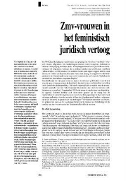 Zmv- vrouwen in het feministisch juridisch vertoog