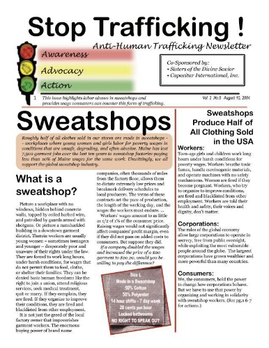 Stop trafficking! Anti-human trafficking newsletter [2004], 8 (Aug)