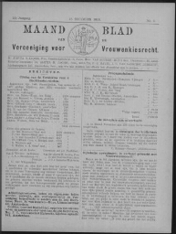 Maandblad van de Vereeniging voor Vrouwenkiesrecht  1910, jrg 15, no 2 [1910], 2