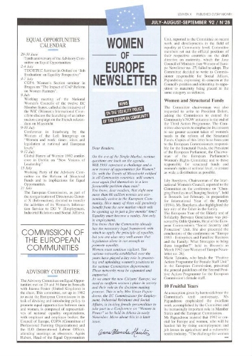 Women of Europe Newsletter [1992], 28 (Jul-Sep)