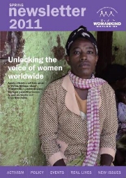 Womankind Worldwide newsletter [2011], Spring