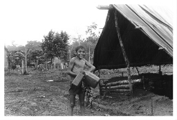 Opvangcentrum voor Nicaraguaanse boeren, afkomstig uit het grensgebied met Costa Rica 1984