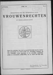 Maandblad van de Vereeniging voor vrouwenrechten in Nederlandsch-Indië  1933, jrg 7 , no 8 [1933], 8