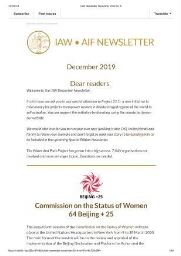 IAW newsletter [2019], 6 (December)