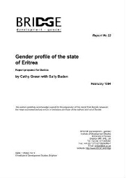 Gender profile of the State of Eritrea