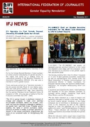 International Federation of Journalists gender equality newsletter [2011], May
