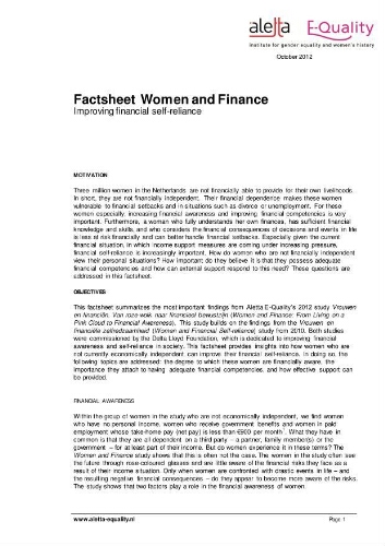 Factsheet vrouwen en financiën