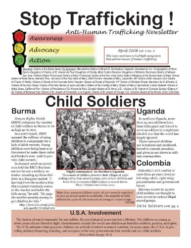 Stop trafficking! Anti-human trafficking newsletter [2008], 4 (April)