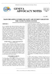 Geneva advocacy notes [2006], July