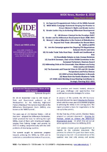 WIDE newsletter = WIDE news [2010], 8 (October)