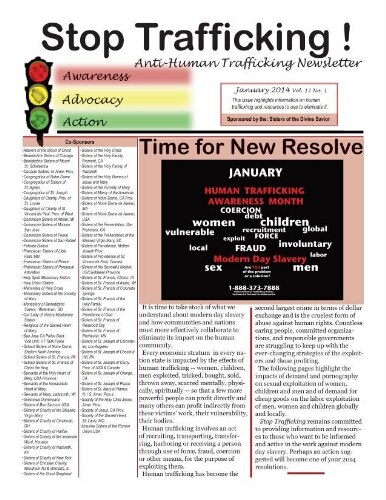Stop trafficking! Anti-human trafficking newsletter [2014], 1 (January)