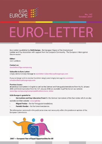 Euro-letter [2007], 147 (October)