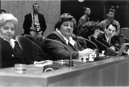 Erica Terpstra in de Tweede Kamer. 1997