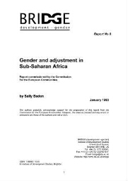 Gender and adjustment in Sub-Saharan Africa