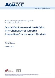 Social exclusion and the MDGs
