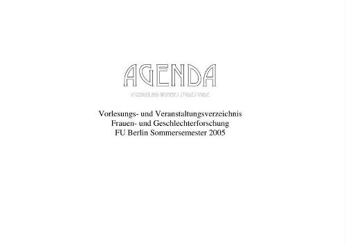 Agenda [2005], Sommersemester