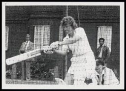 Training Australiese nationale dames cricket team op tournee in Engeland. 1987