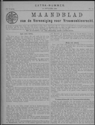 Maandblad van de Vereeniging voor Vrouwenkiesrecht  1918, jrg 22, no 12 [1918], 12