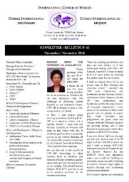 Newsletter International Council of Women [2006], 41 (Nov)