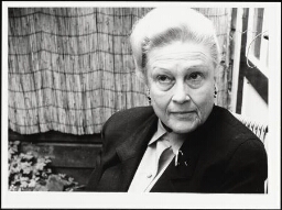 portret van Geraldine Franken, vertaalster van o.a 1987