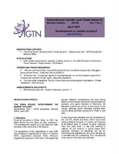 International Gender and Trade Network [2007], 2 (April)
