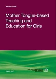 Advocacy brief mother tongue-based teaching and education for girls