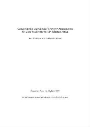 Gender in the World Bank's poverty assessments