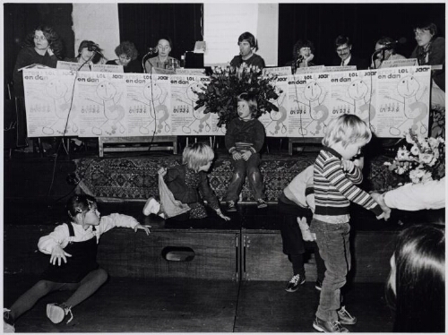 Protest bijeenkomst buitenschoolse opvang 1982
