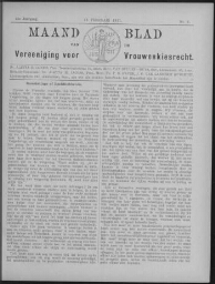 Maandblad van de Vereeniging voor Vrouwenkiesrecht  1911, jrg 15, no 4 [1911], 4
