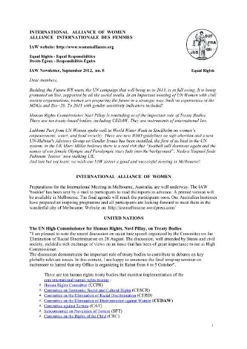 IAW newsletter [2012], 8 (Sep)