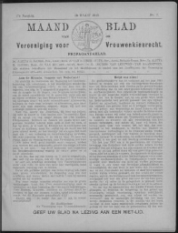Maandblad van de Vereeniging voor Vrouwenkiesrecht  1913, jrg 17, no 2 [1913], 2