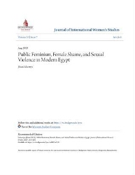 Public Feminism, Female Shame, and Sexual Violence in Modern Egypt