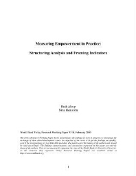 Measuring empowerment in practice