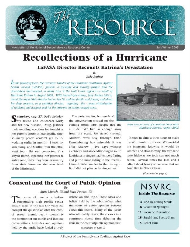 The resource newsletter of the National Sexual Violence Resource Center [2005], Fall/Winter