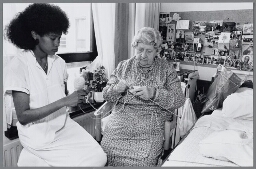 Werken in verpleeghuis Megropa. 1991