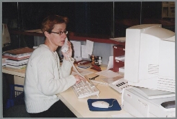 Hedwig Linssen, medewerkster bij het IIAV 1999