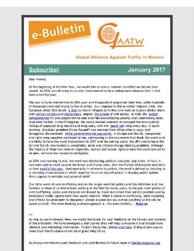 GAATW E-Bulletin [2017], January
