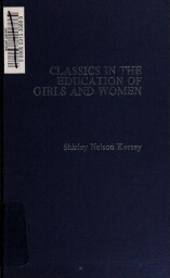 Classics in the education of girls and women