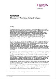 E-Quality factsheet [2009], December 1