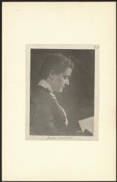 Portret van Jane Addams (1860-1935), in 1912 vice-president van de National Woman Suffrage Association in de VS 1880-1890