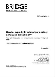 Gender equality in education