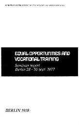 Equal opportunities and vocational training