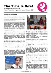 The time is now! IFOR youth newsletter [2007], 2007