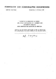 Rapport de la Commission au Conseil sur l'état d'application au 31 décembre 1968 du principe d'égalité entre rémunerations masculines et féminines