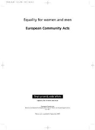 Equality for women and men