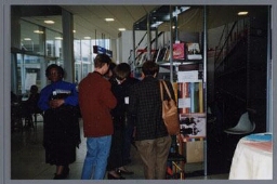 Serie foto's gemaakt tijdens de NVR manifestatie, presentatie van het boek Feministische Openbaarheid door Maria Grever en Berteke Waaldijk 1998