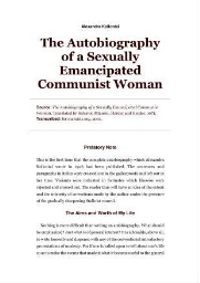 The autobiography of a sexually emancipated communist woman