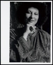 Portret van wetenschapster en schrijfster Fatima Mernissi 1992